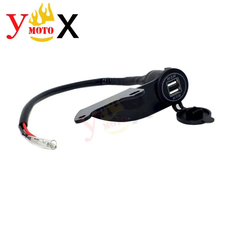 5V 2.1A Motorcycle Waterproof Modified Dual USB Charger Cigarette Lighter Adapter Phone Charge Charging For Honda Rebel CM500