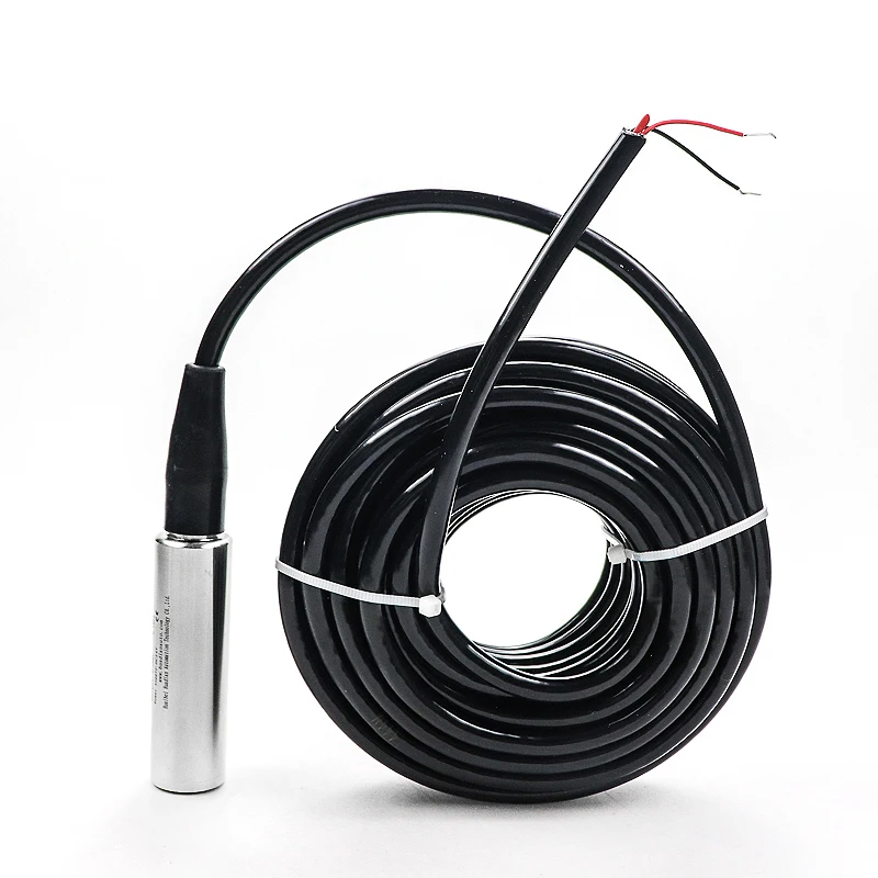 Sensor de nivel de agua para arduino, transmisor de tanque de agua de 4 a 20m, 24v con cable PUR