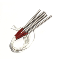 5PCS 11mm Diameter 190~220mm Length Cylindrical Heating Tube 304SUS Single-End Heater 650W/670W/690W/720W/750W Electric Mold