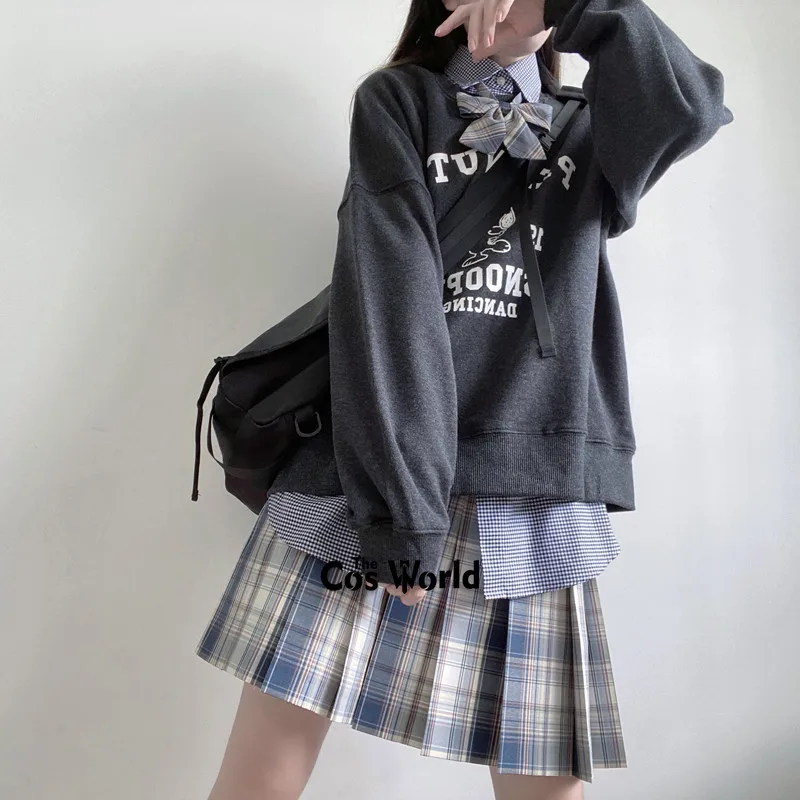 [Bleating] Mädchen der Japanischen Sommer Hohe Taille Gefaltete Plaid Röcke Für JK Schuluniform Studenten Tücher