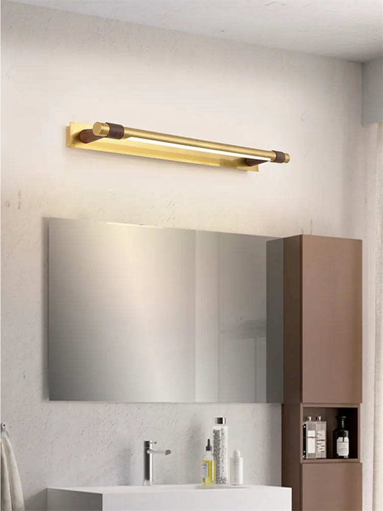 Nordic Decor Black Gold Vanity Lights LED American Bathroom Mirror Light Cabinet Lamp Bathroom Waterproof Vanity Desk Mirror Lam