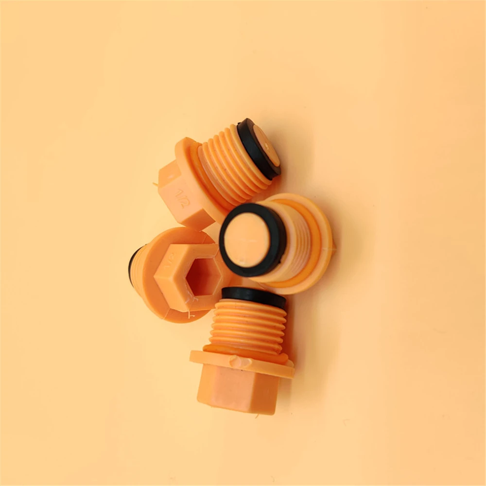 PPR Raw Material With Water Pipe Bulkhead External Wire Plug Cap Four Points Thickened Inner Hexagon Plastic Accessories