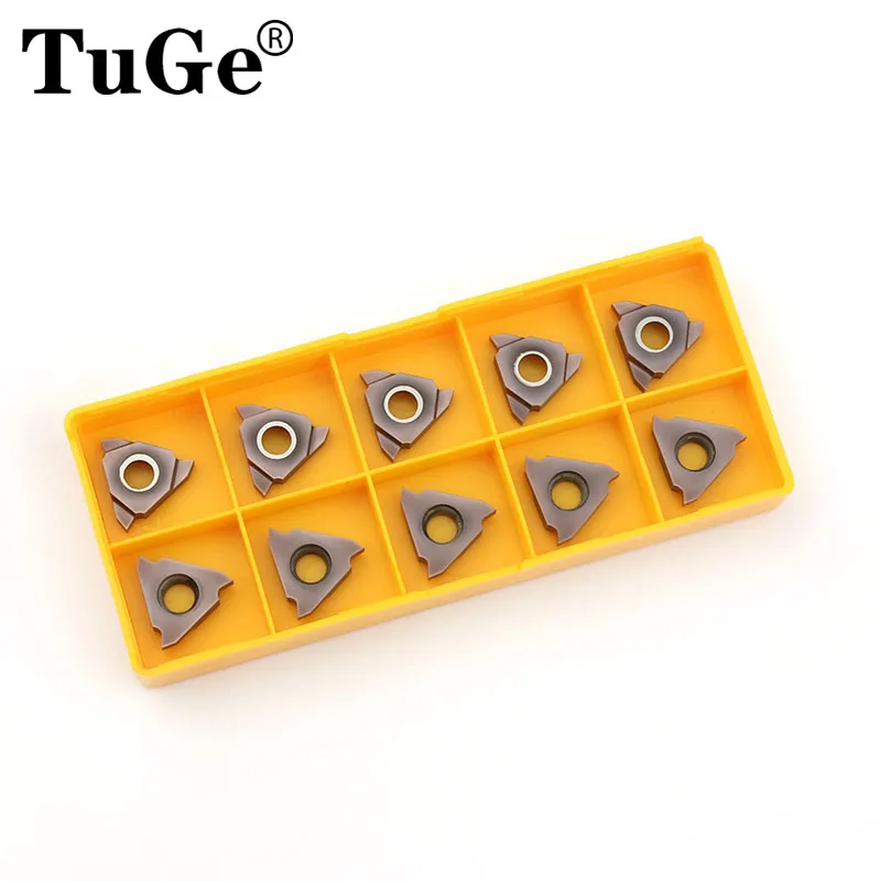 TuGe-Herramientas de torneado, insertos de carburo de corte triangular, cuchilla TGF32R TGF32L para ranurado de 0,5mm, 1mm, 1,5mm, 2mm y 3mm