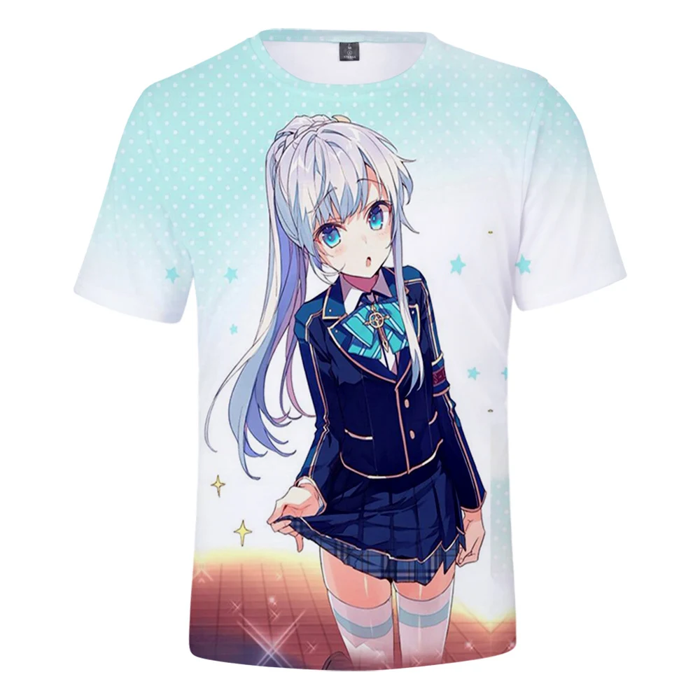 2021 New Arrival LoveLive Shibuya Kanon Tang Keke 3D Harajuku Womens summer Tshirt 3D Short Sleeve T-Shirt Tops