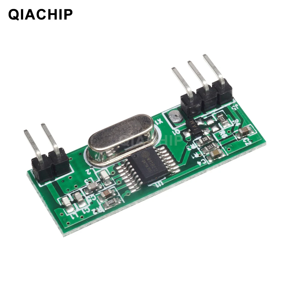 QIACHIP 433mhz Universal RF Receiver Module Superheterodyne UHF ASK/OOK Demodulation 433.92Mhz Remote Switch Wireless Diy Kit