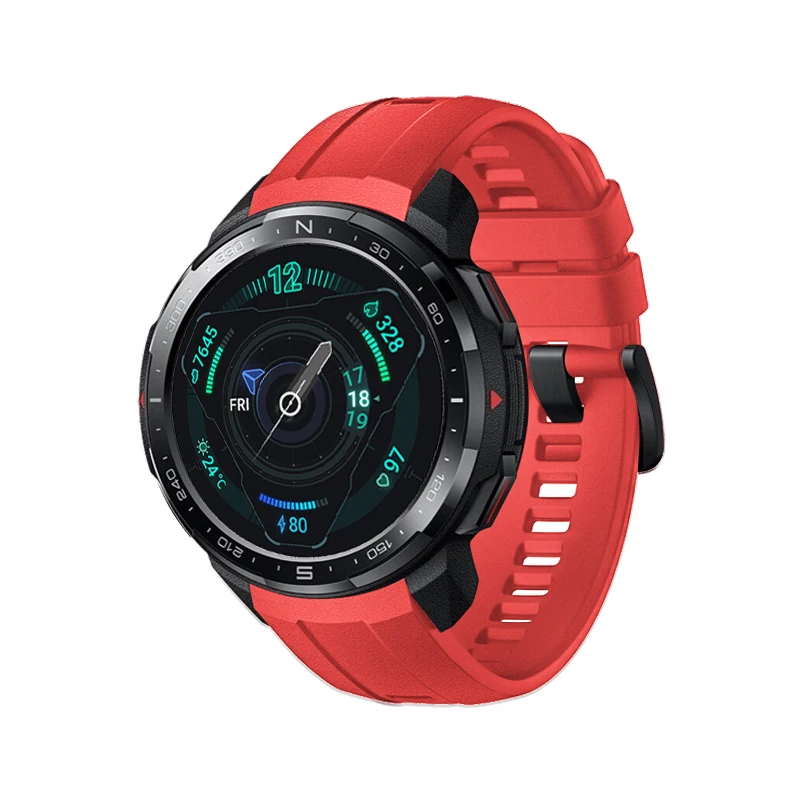 AKBNSTED-Correa de reloj deportivo para Huawei Honor GS Pro, repuesto de silicona suave, accesorios de pulsera