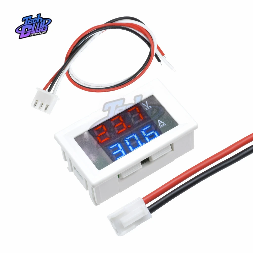 DC Mini Digital Voltmeter Ammeter 0-100V 0-200V 10A Voltage Meter Auto Car Mobile Power Voltage Tester Detector Volt Monitor