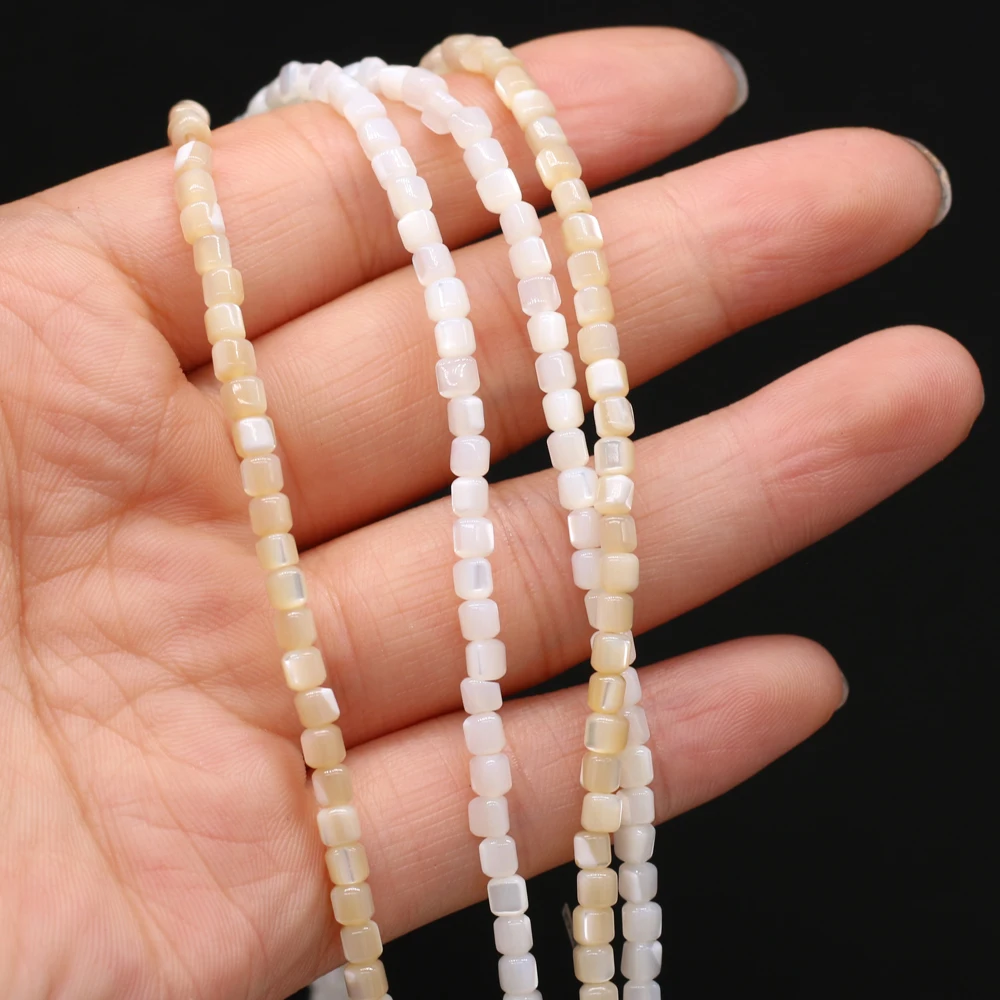 Natural Shell Loose Beads Jewelry Accessories for Necklace Bracelet Small Cylindrical Shape for Jewelry Making DIY Women Crafts