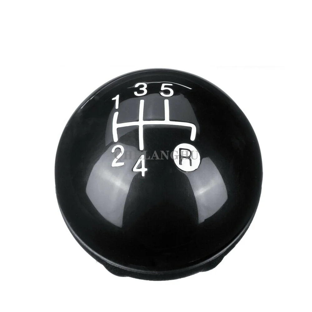 5 Speed Gear Shift Stick Knob Level Leather Boot For Fiat 500 500C 2007 2008 2009 2010 2011 2012 2013 2014 2015 2016 2017 2018