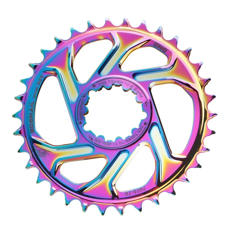 

Colorful MTB 30T/32T/34T/36T/38T GXP Chainring offset 6mm Mountain Bike Chainwheel Crankset For Sram NX XX1 X9 XO X01 Eagle