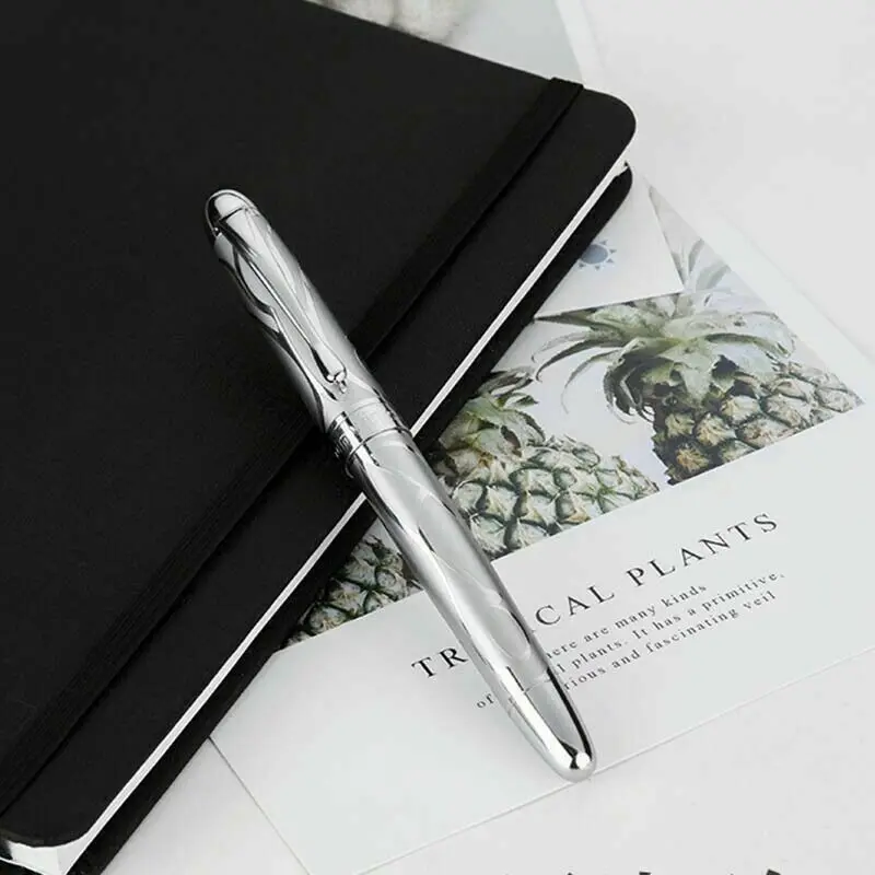 Pluma estilográfica de cobre HongDian 5010, Estilo Vintage, extrafina/fina EF/F 0,4/0,5mm, punta de escritura artesanal, regalo de aniversario de negocios