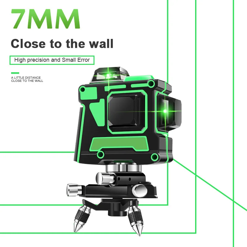 

ARTBULL 3D 12 lines green Laser Level automatic Vertical & Horizontal Lasers automatic leveling Cross Line