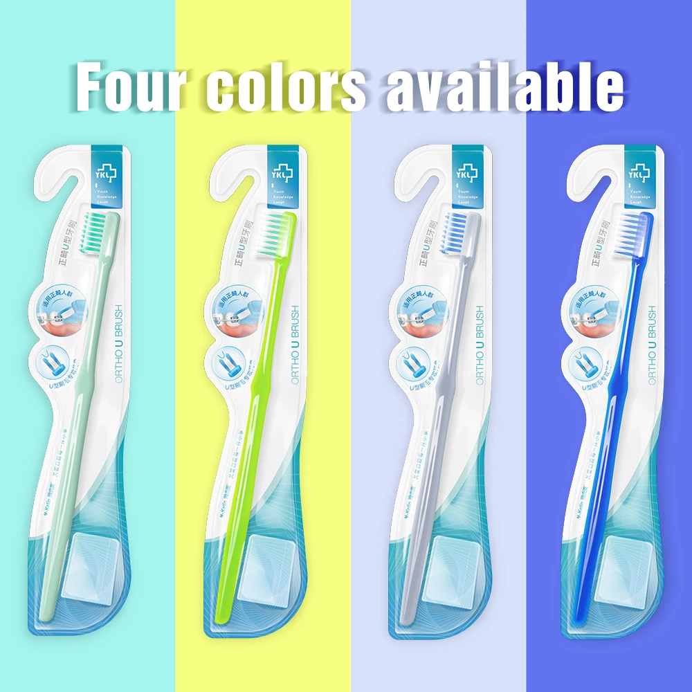 2021 New Arrival Y-Kelin U-Shaped Orthodontic Toothbrush Soft Bristle Orthodontia Teeth Brush Brace Small Head