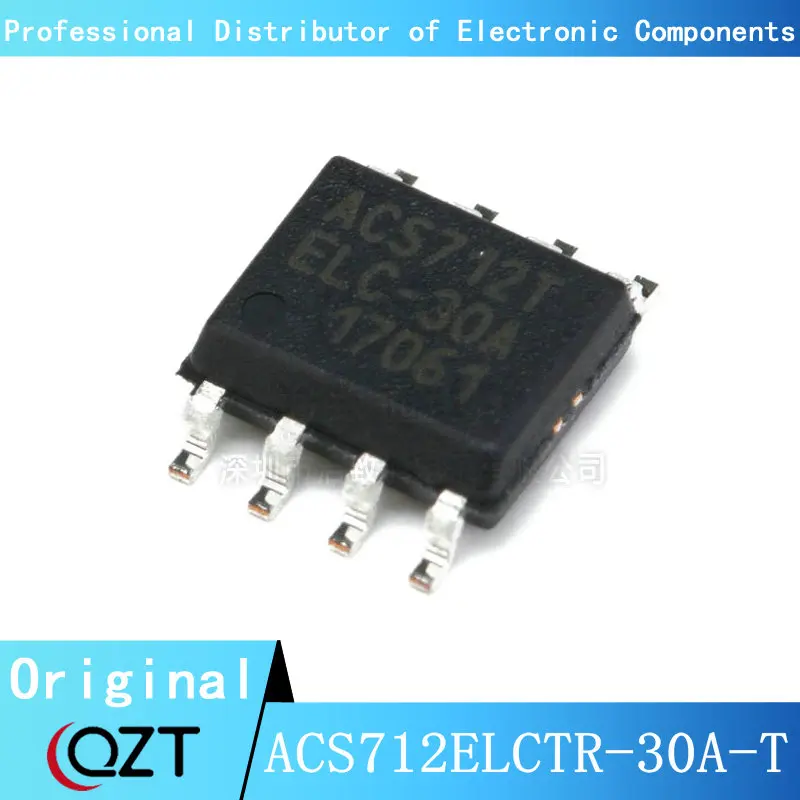 10pcs/lot ACS712ELCTR-30A-T SOP ACS712T ACS712 ACS712ELCTR-30A ACS712T-30A 30A SOP-8 chip New spot