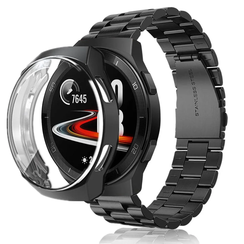 Case + bands for huawei watch gt 2e samsung galaxy watch active 2 40mm 44mm band with case Cover for huawei gt 2 46mm 42mm strap