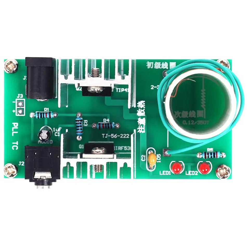 さまざまなサイズのミニテスラコイル,15〜24V,15W,アーク,プラズマ,科学玩具を備えた電子キット