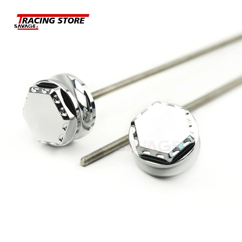 For SUZUKI HAYABUSA GSX1300R Front Axle Caps Covers GSX 1300R 1999-2020 Motorcycle Accessories Hex Engraved Ball Cut Edge 3D