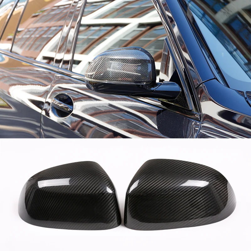 

Real Carbon Fiber Car Rearview Mirror Cap Cover Trim For BMW X5 F15 G05 X7 G07 2014-2020 X6 F16 2015-2020 Exterior Accessories