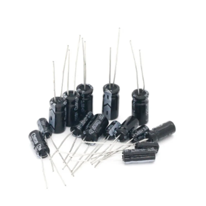 20pcs 10V 16V 25V 63V 100V 250V 400V 450V Aluminum capacitor 1uF 2.2uF 3.3uF 4.7uF 6.8uF 10uF 22uF 33uF 47uF 68uF 100uF 220