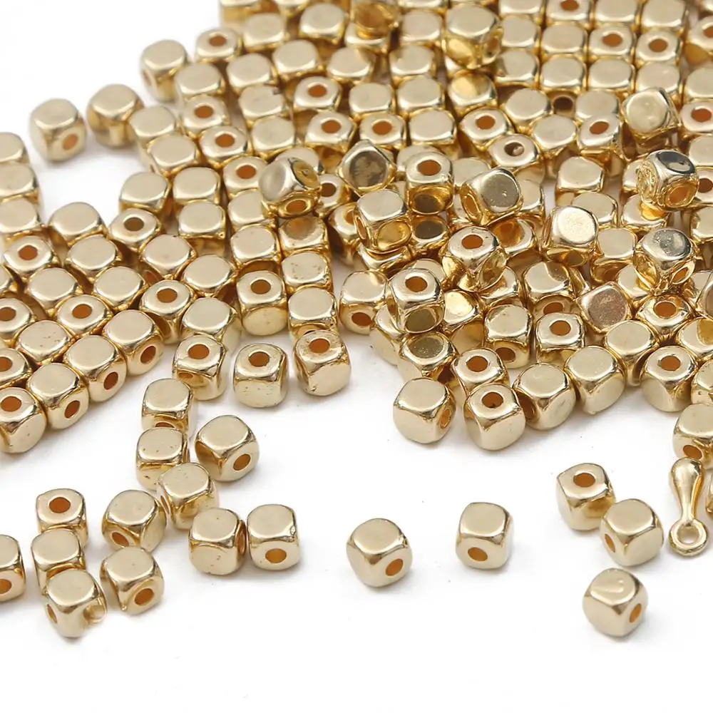 200-600pcs 3/4mm CCB Plastic Beads Square Seed Beads Bulk Loose Spacer Beads For Jewelry Making DIY Earrings Bracelet Necklace
