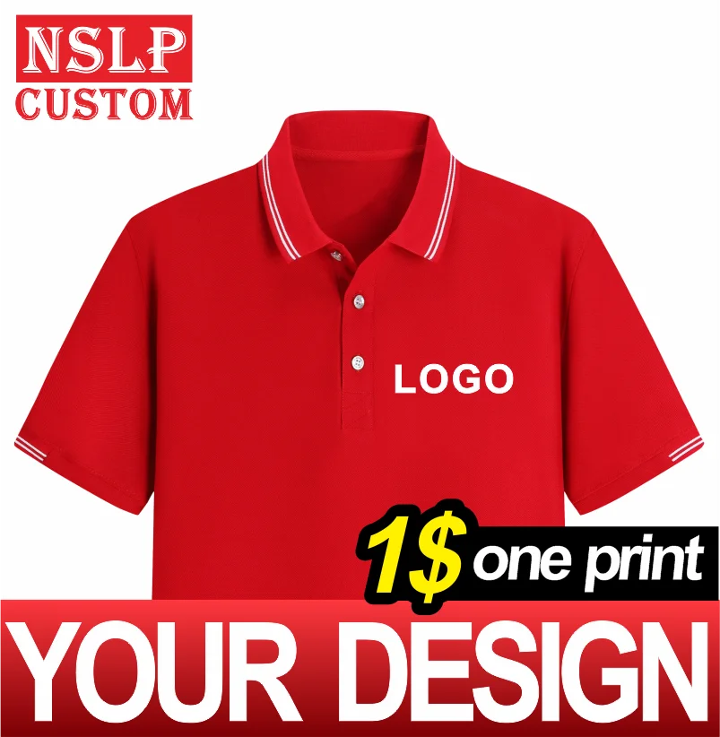 NSLP High-end POLO Shirt For Men&Women With Summer Breathable Short-sleeved Fashion Business Shirt Custom Embroidery Printing