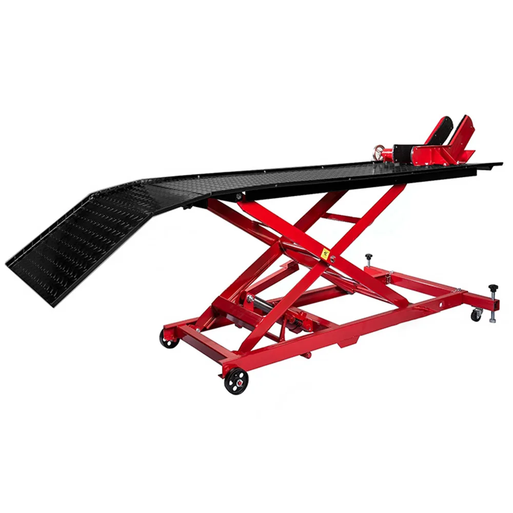 Motorcycle pneumatic lift large row pedal repair hydraulic lift maintenance equipment platform lift table