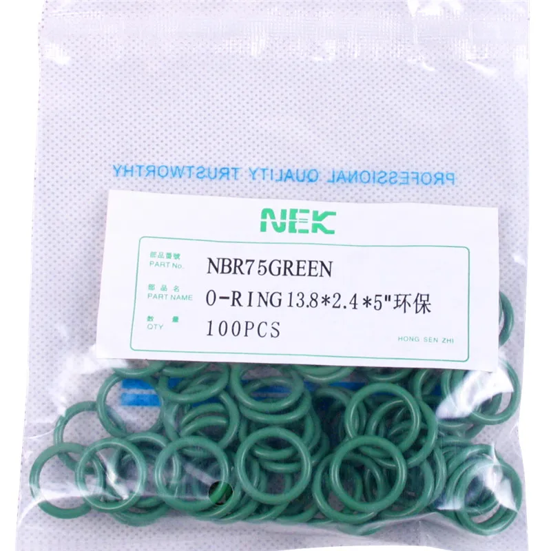 ( 13.8*2.4mm ) #10 R134a NBR Rubber O-Ring Seal Kit,High Temperature Resistance for Car Air Conditioning valve 5/16 3/8 1/2 5/8