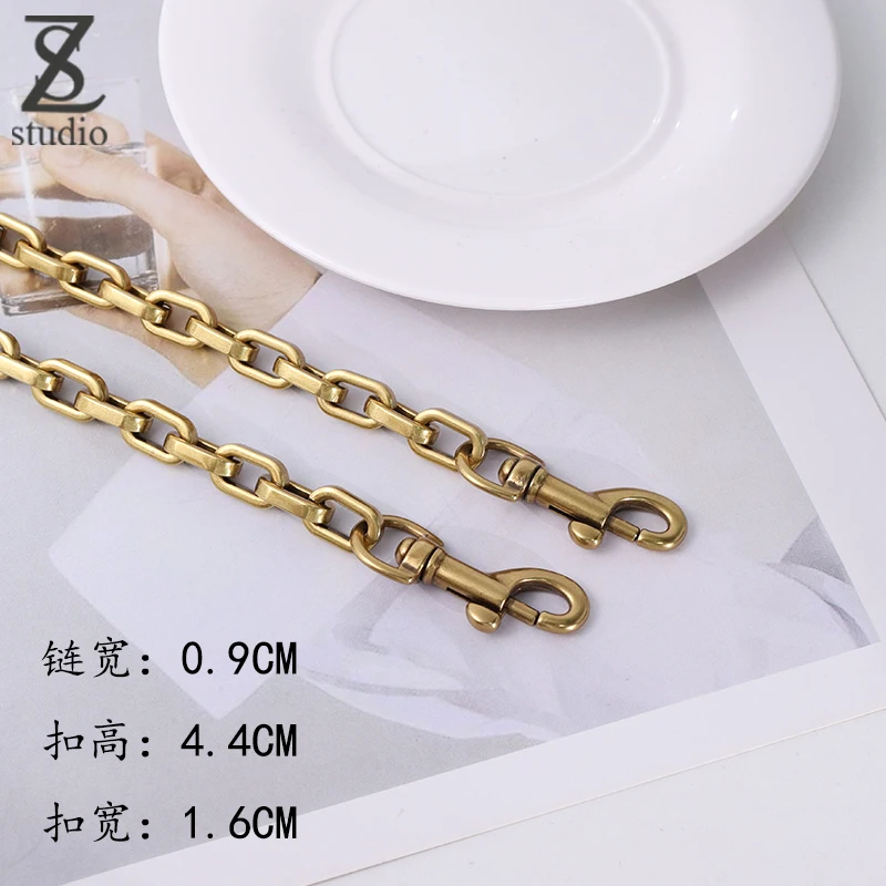 Luxury Design Saddle bag Luxury Shoulder Straps replaces Cross-arm Shoulder Copper Color Lightweight Chain