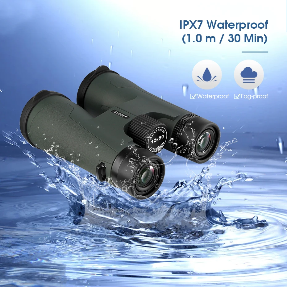 Svbony SA203 Telescope 12x50 Binoculars Professional Powerful BAK4 IPX7 Waterproof Camping Equipment for Birdwatching Stargazing