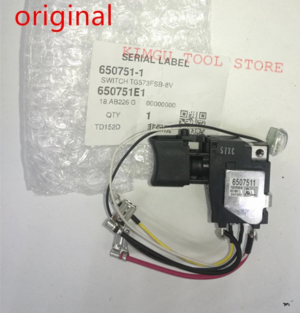 Genuine Switch 18V For Makita 650751 1 TD152D XDT11 DTD152Z DTD152 DTD152Z DTD152RME 6507529 6507511 AliExpress