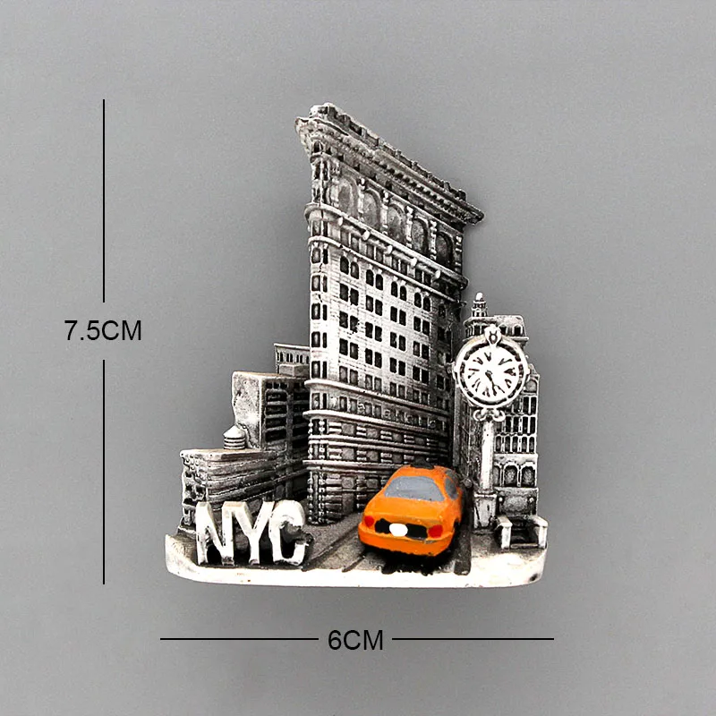 American Tourism New York Statue of liberty Atlantic City Times Square New York City fridge magnet magnetic refrigerator sticker