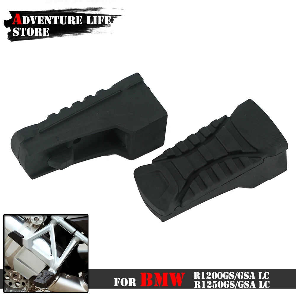 

For R1250GS GS1250 Adventure Motorcycle Rear Footpegs Plate Footrest Rubber Pad Cover For BMW R1200GS LC R1200GS ADV 2014-2023