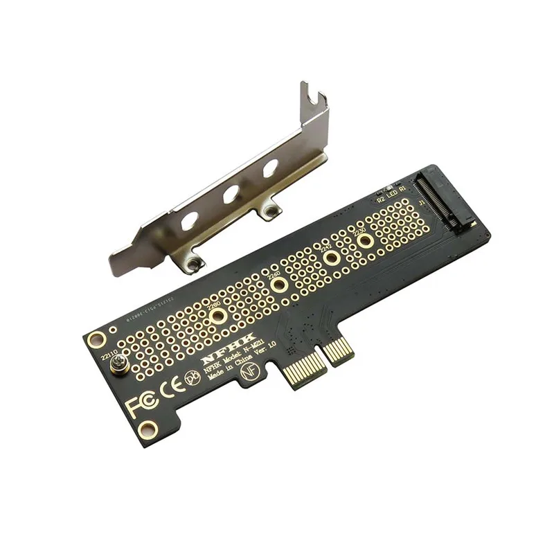 Half-height bracket XM1441 SM963 PM963 PM953 905P SSD to PCIe x1 adapter card
