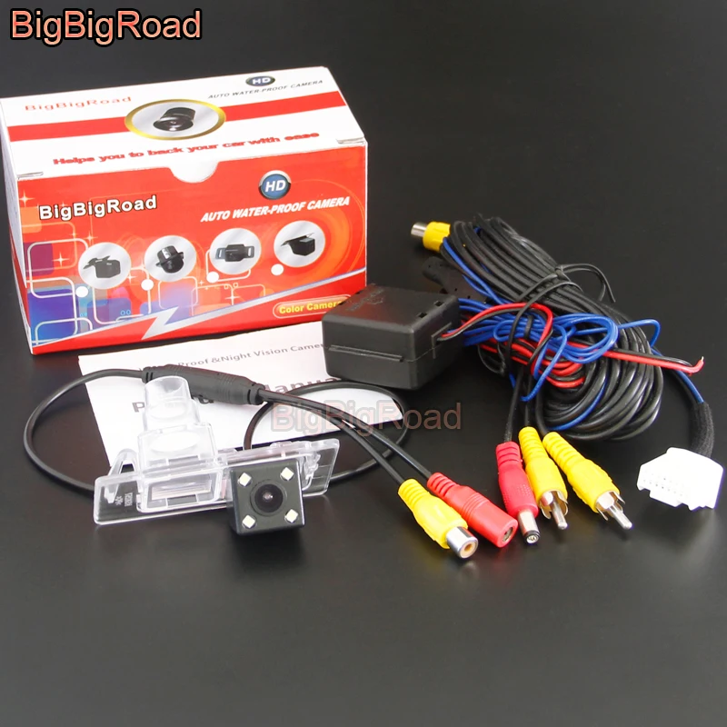 BigBigRoad Car Rear View Parking Camera For Hyundai Elantra AD 2018 2019 With 16 Pins adapter Original Monitor Compatible