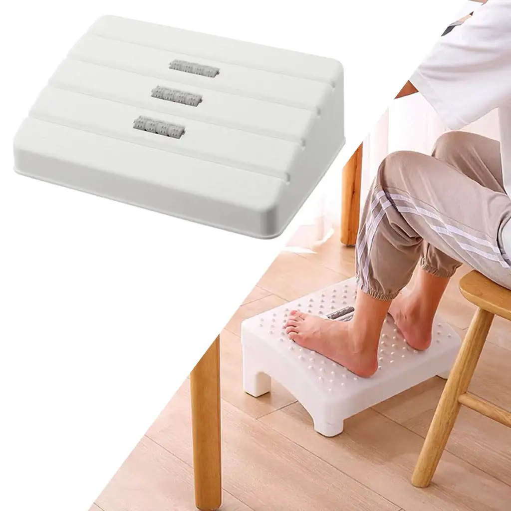 Portable Footrest under Desk Non-Skid Foot Rest Foot Pedal Relieve Knee Pain Relieve Foot Fatigue for Home Desk Airplane Travel