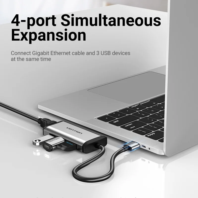 Vention USB Ethernet Adapter USB 3.0 to RJ45 Lan USB HUB Switch for Xiaomi Mi Box Laptop3/S Set-top Usb Ethernet Network Card