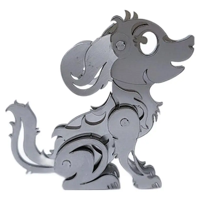 

Steel MOKR 3D Metal Puzzle Dog DIY Jigsaw Model Gift And Toys Puzzles For Kids Adults Learning Education