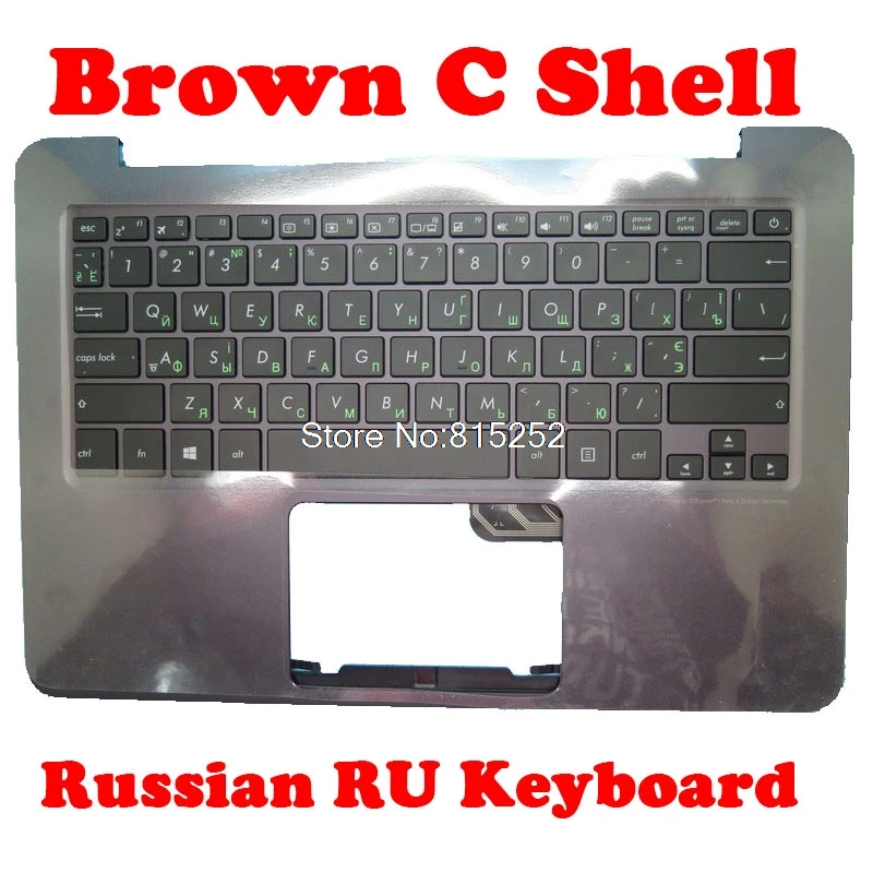 Laptop Palmrest&Keyboard For ASUS UX305 UX305F UX305FA C Shell 90NB06X2-R31US0 13NB06X2AM0201 US/Russian RU Keyboard