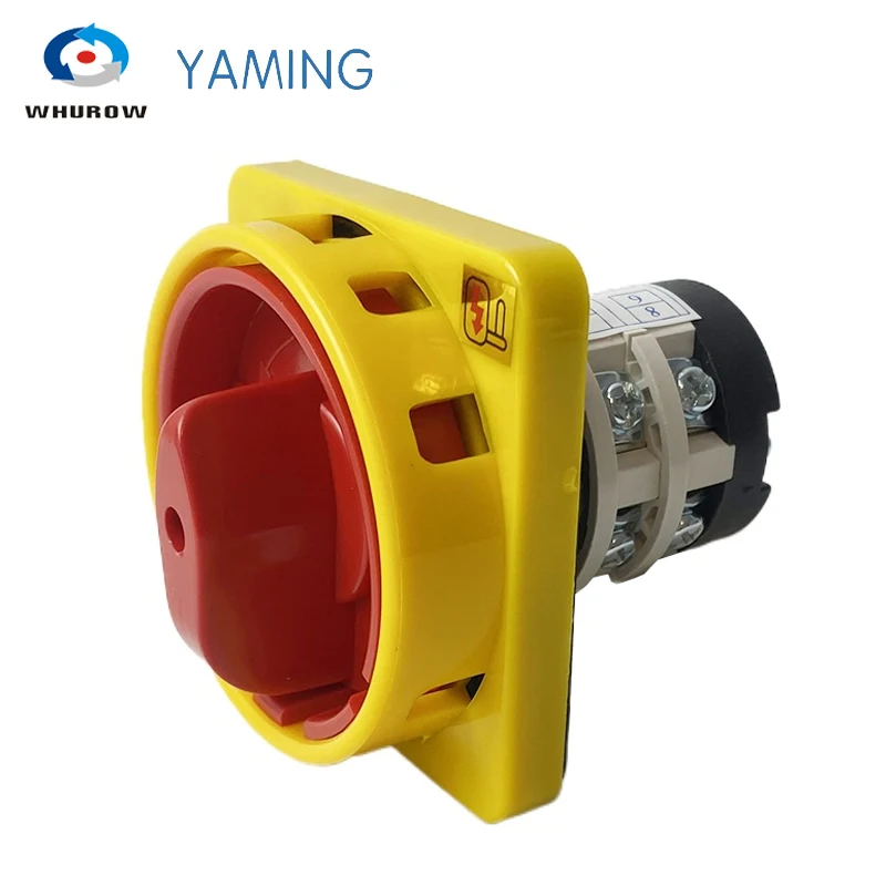 Manual Transfer Cam Switch LW31 20A 2 Poles 2 Position Padlock Changeover Machinery On And Off Switches YMZ12-20/2GS