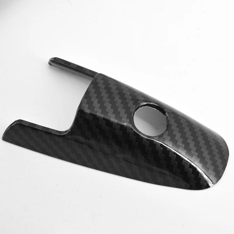 For  honda CITY 2008-2014 Black Carbon Fiber Pattern Car Door Handle Cover Bezel Trim 2009 2010 2011 2012 2013