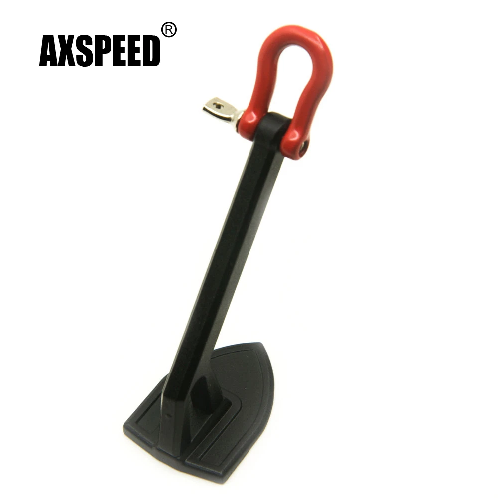 AXSPEED Simulation Heavy Metal Winch Anchor Winde Anker for Axial SCX10 1/10 RC Rock Crawler Car Decoration Accessories