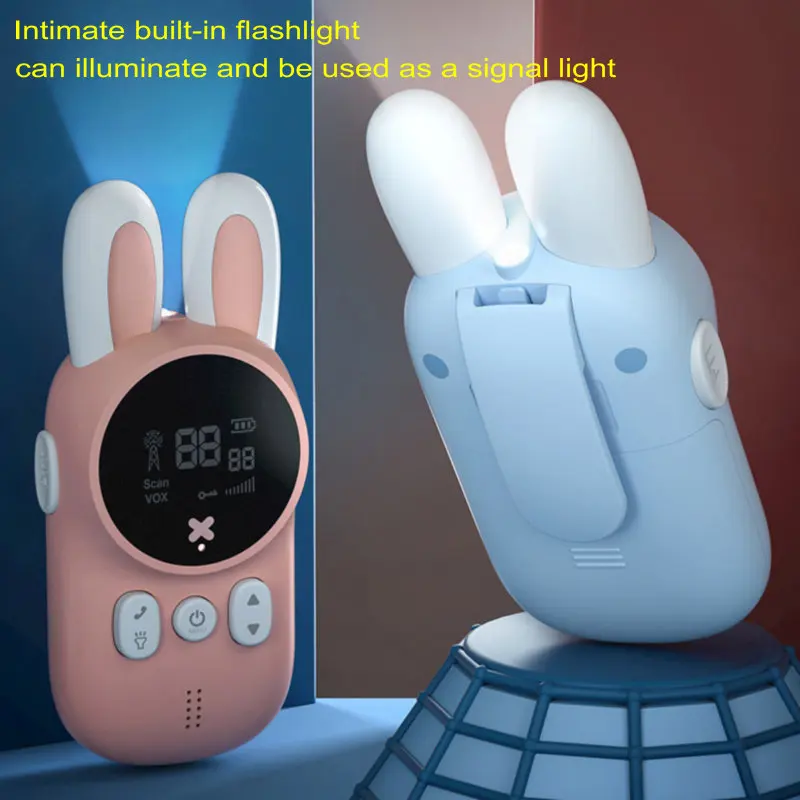 New 2pcs Children Walkie Talkie Kids Radio Receiver Walkie Talkies Birthday Gift Child Toys for Boys Girls