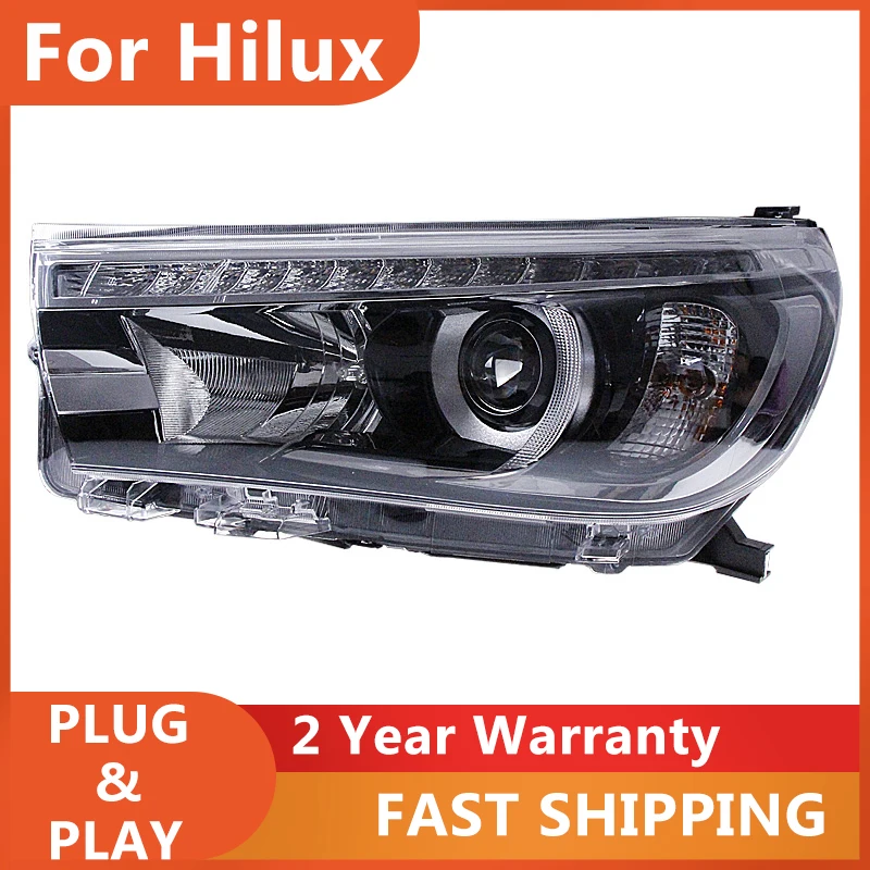 

Head Lamps For Toyota REVO Headlights Hilux Head Light DRL Turn Signal Low High Beam Projector Lens