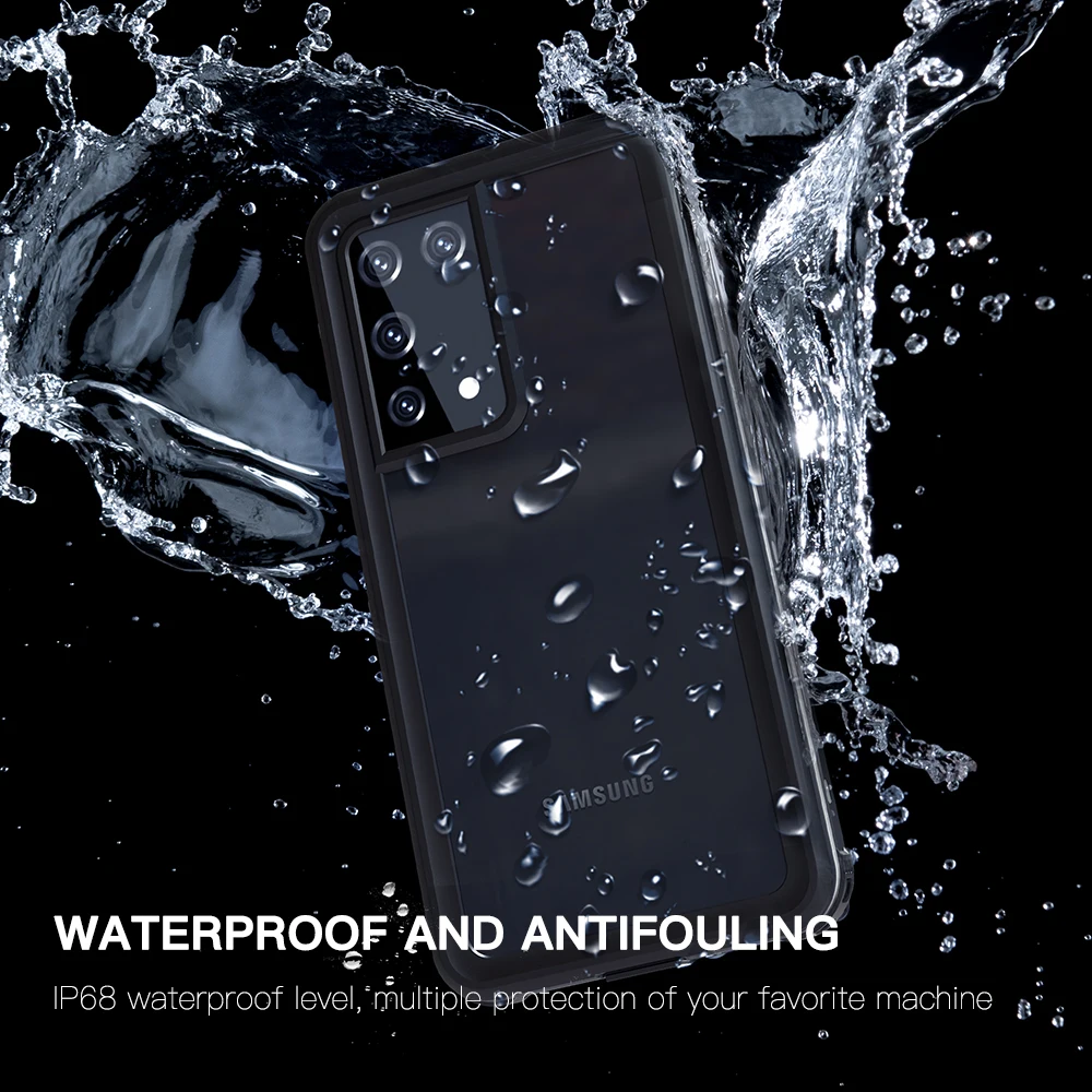 Diving Swim OutdoorSport TPU Armor Cover IP68 Waterproof Case For Samsung Galaxy S21 Ultra Plus S20 S10 Plus Note 20 A52 A51 A32