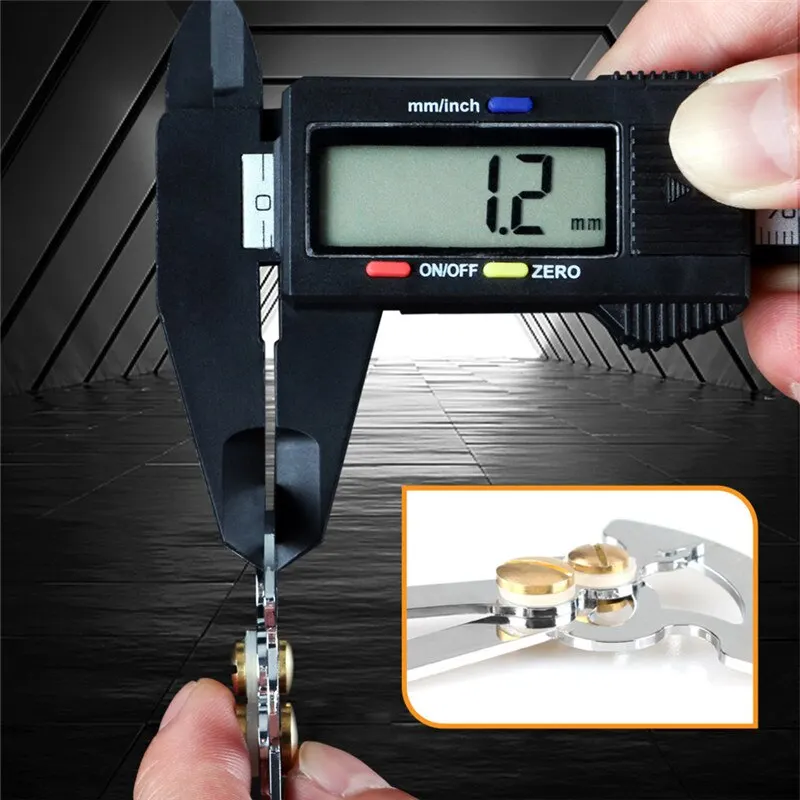 Feeler Gauge Stainless Steel Gap Thickness Wooden Tenon Gauge Internal External Diameter Conversion Ruler Measurement Tool