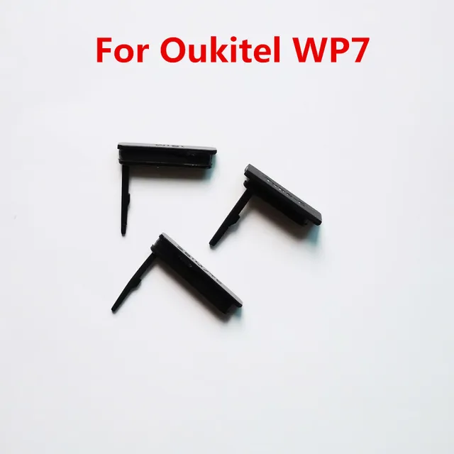 Nowy oryginalny przeciwkurzowe Sim/TF type-c Port ładowania wtyczka dla Oukitel WP7 obudowa telefonu komórkowego Protector części dla Oukitel WP7 Sim wtyczka