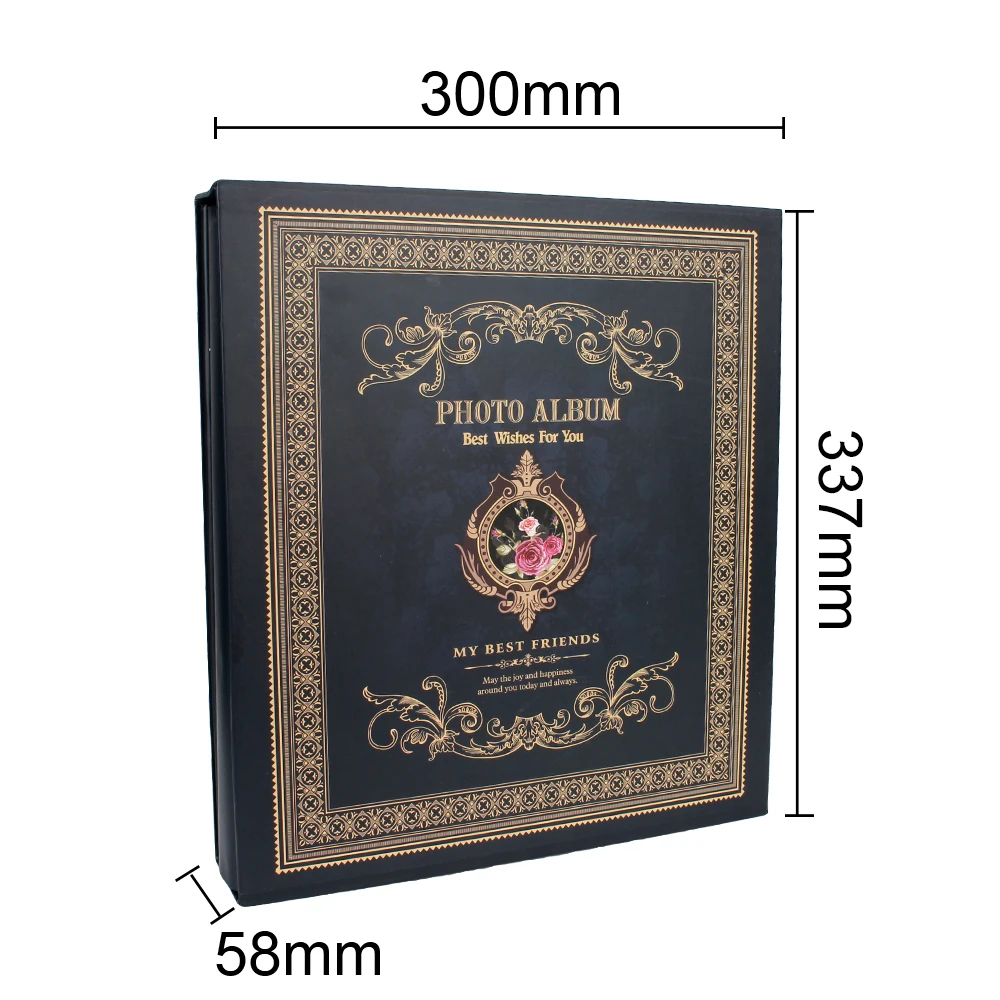 6 Inch 500 Pockets Storage Scrapbooking Picture Case Photo Album Frame For Kids Children Boxed Album Vintage Photo Albums