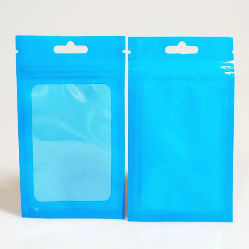 

1000pcs Empty Front transparent bag Plastic food packaging bags Translucent pouch for cellphone case 6*10cm to 18*26cm