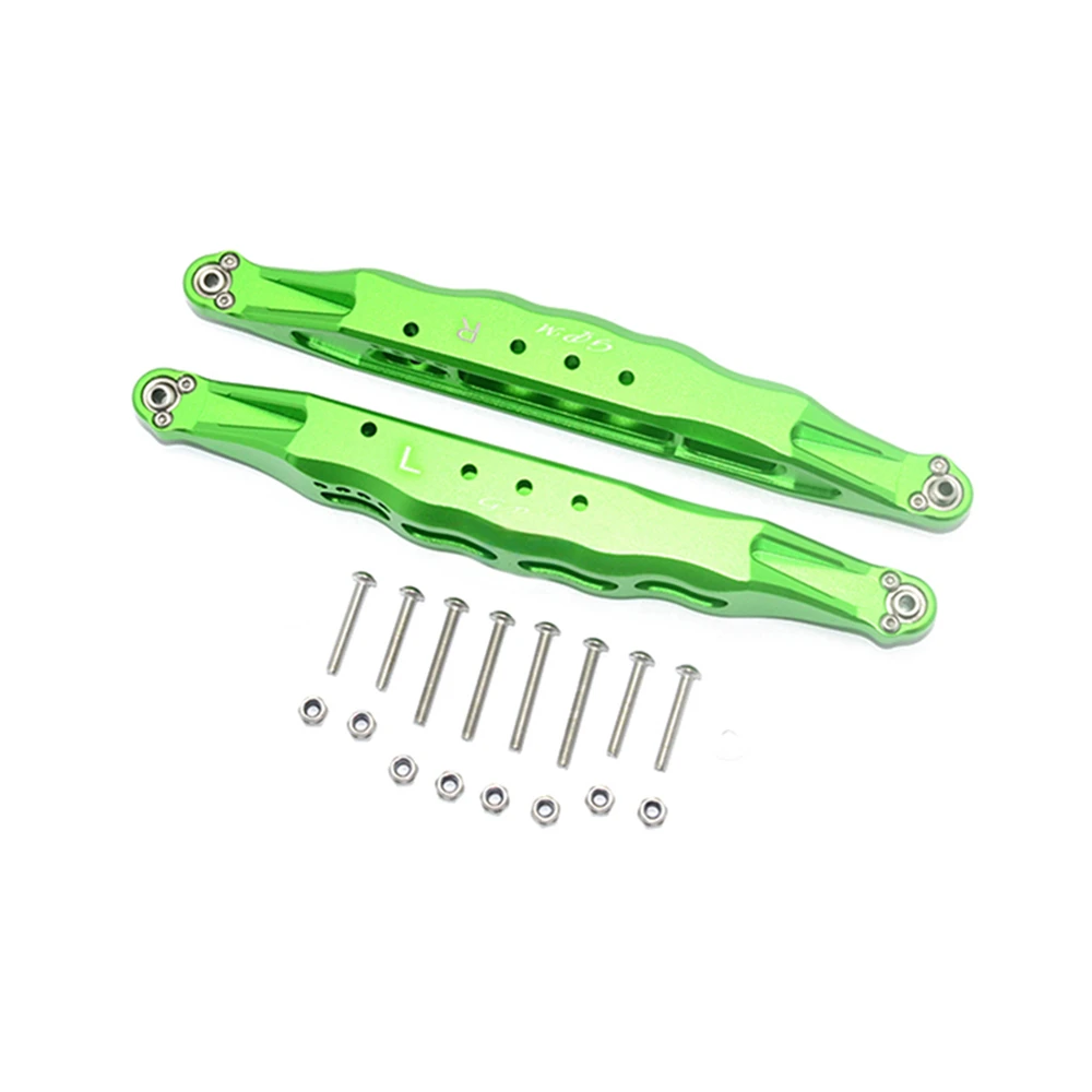 Bras de fuite inférieurs arrière en alliage d'aluminium pour LOSI 1/10 BAJA REY/ROCK REY, 2 pièces, pièces de rechange de mise à niveau pour véhicule tout-terrain 1/10 RC