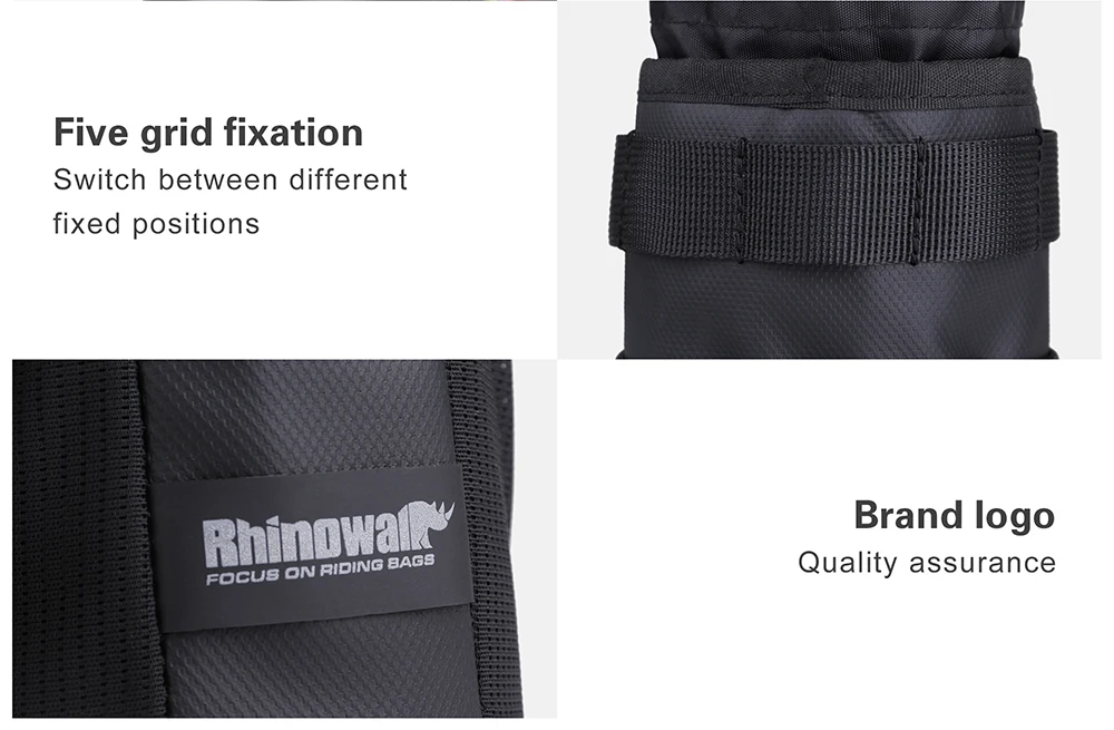 Rhinowalk Fahrrad Tasche Fahrrad Wasser Flasche Tasche Beutel Bike Zubehör Lenker Werkzeug Tasche Touring Pendeln Isolierte Tasche – Detail 17